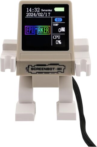 شاشة عرض تلفزيون EPOMAKER ScreenBot Mini، 1.3 بوصة، شاشة قابلة للتخصيص، للوحة المفاتيح الميكانيكية للألعاب RT100 (كاكي) in Kuwait
