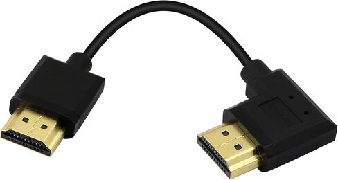 PNGKNYOCN 15 سم HDMI ذكر إلى ذكر كابل قصير، 90 درجة الزاوية اليمنى عالية السرعة HDMI 2.0 محول كابل موصل دعم 4k @ 60HZ، لـ Raspberry Pi، الكمبيوتر اللوحي، الكاميرا إلخ (R) in Saudi Arabia