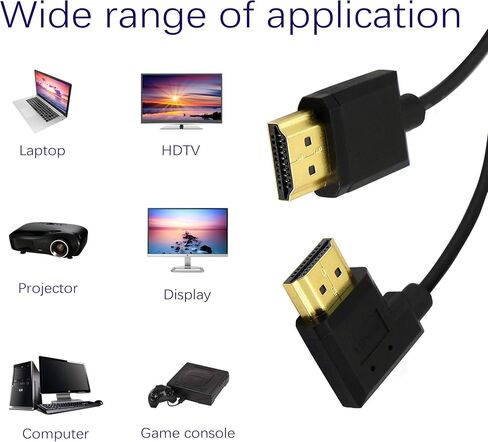 PNGKNYOCN 15 سم HDMI ذكر إلى ذكر كابل قصير، 90 درجة الزاوية اليمنى عالية السرعة HDMI 2.0 محول كابل موصل دعم 4k @ 60HZ، لـ Raspberry Pi، الكمبيوتر اللوحي، الكاميرا إلخ (R) in Saudi Arabia