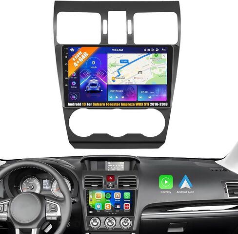 [8 Core 4G+64G] Android 13 Car Stereo for Subaru Forester Impreza WRX STi 2016-2018 with Wireless Apple Carplay Android Auto,9'' Touchscreen Car Radio with WiFi/GPS,Bluetooth,FM/RDS SWC+Backup Camera in Saudi Arabia
