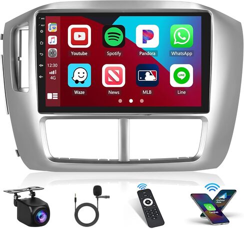 2+64GB 9 Inch Car Stereo Android 13 for Honda Pilot 2006-2008 Stereo with Wireless CarPlay Android Auto Touch Screen Radio Dash Kit with GPS WiFi USB Mic Backup Camera in Saudi Arabia