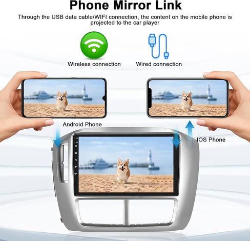 2+64GB 9 Inch Car Stereo Android 13 for Honda Pilot 2006-2008 Stereo with Wireless CarPlay Android Auto Touch Screen Radio Dash Kit with GPS WiFi USB Mic Backup Camera in Saudi Arabia