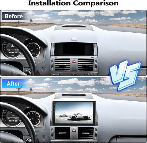 2+64G ستيريو سيارة أندرويد لمرسيدس بنز C-Class 3 W204 S204 2006-2011 مع Carplay Android Auto Mirror Link 9 بوصة تعمل باللمس FM RDS HiFi Bluetooth WiFi GPS+Camera & MIC in Kuwait