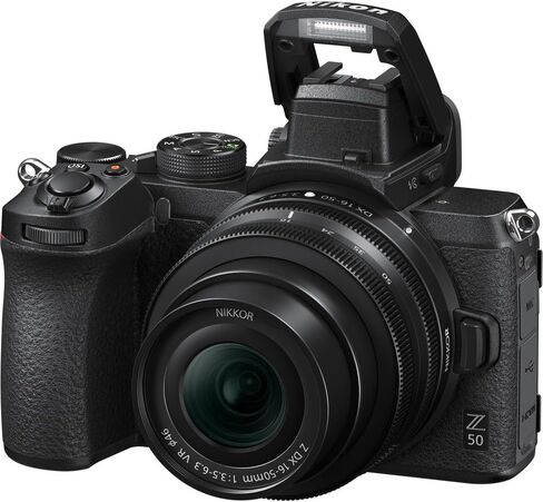 كاميرا Nikon Z50 صغيرة الحجم خفيفة الوزن بدون مرآة مع عدسات 16-50 مم و50-250 مم + بطارية بديلة 2X ENEL25 + بطاقة Extreme PRO سعة 64 جيجابايت + مرشح عدسة UV + برنامج تحرير الصور + ميكروفون + المزيد in Saudi Arabia
