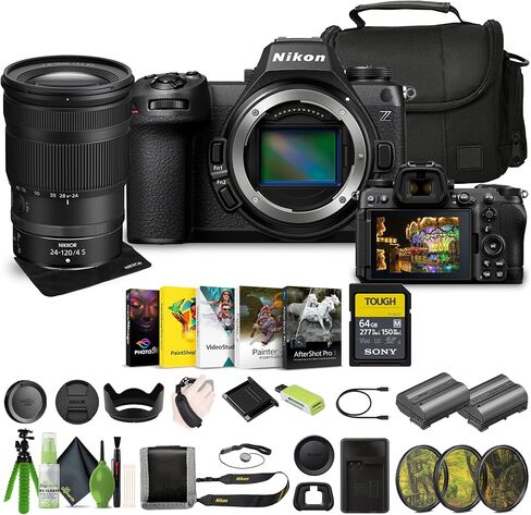 كاميرا Nikon Z6 III بدون مرآة بصيغة FX + بطارية EN-EL15C + بطاقة ذاكرة SF-M Tough Series سعة 64 جيجابايت + طقم مرشح مكون من 3 قطع × 2 + حامل ثلاثي القوائم مرن مقاس 12 بوصة + برنامج تحرير الصور + المزيد (متجدد) in Saudi Arabia