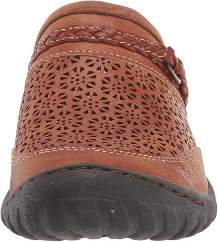JBU Womens Samaria Mules Flats Casual - Brown in Saudi Arabia