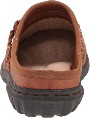 JBU Womens Samaria Mules Flats Casual - Brown in Saudi Arabia