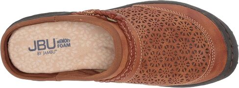 JBU Womens Samaria Mules Flats Casual - Brown in Saudi Arabia