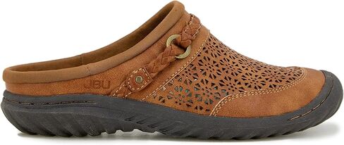 JBU Womens Samaria Mules Flats Casual - Brown in Saudi Arabia