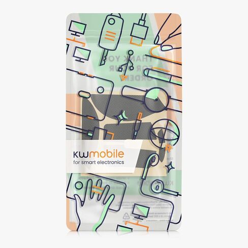 kwmobile Mouse Grip Tape Compatible with Razer DeathAdder V3 Pro Grip Tape - Non-Slip Faux Leather - Black in Saudi Arabia