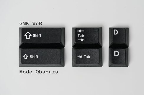 مجموعة أغطية مفاتيح ميكانيكية مخصصة للوحة المفاتيح Mode Obscura - مزيج Doubleshot PBT/ABS، ملف تعريف Cherry، لـ 60%، 65%، 75%، TKL، 1800 تخطيط، وما إلى ذلك، متوافق مع نظام التشغيل macOS in Kuwait