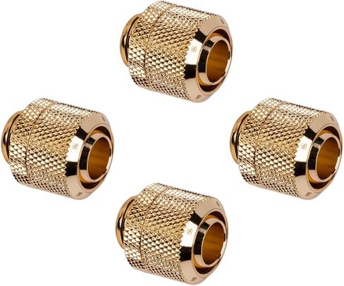 Barrow G1/4" to 3/8" ID, 1/2" OD Compression Fitting for Soft Tubing, Gold, 4-pack in Saudi Arabia