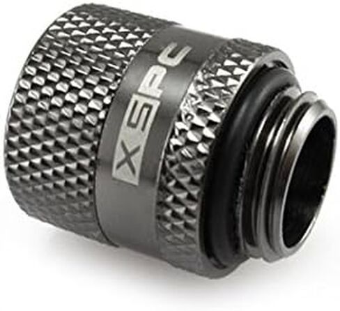 XSPC G1/4" Male to Female Rotary Fitting, Black Chrome, 4-pack in Saudi Arabia