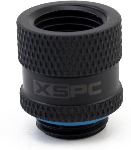 XSPC G1/4" Male to Female Rotary Fitting, Black Chrome, 4-pack in Saudi Arabia