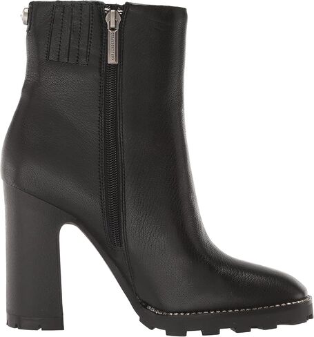 حذاء KARL LAGERFELD PARIS النسائي المصنوع من الجلد مع سحاب ونعل عريض in Kuwait