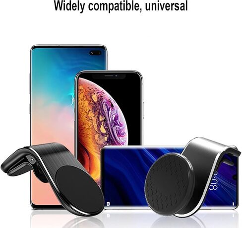 حامل هاتف عالمي أسود مزود بفتحة تهوية للسيارة وحامل تثبيت مغناطيسي للهاتف الخلوي GPS Suporte حامل هاتف السيارة الخلوي، وحوامل الهاتف الخلوي للسيارات، والإكسسوارات، والسيارات in Saudi Arabia