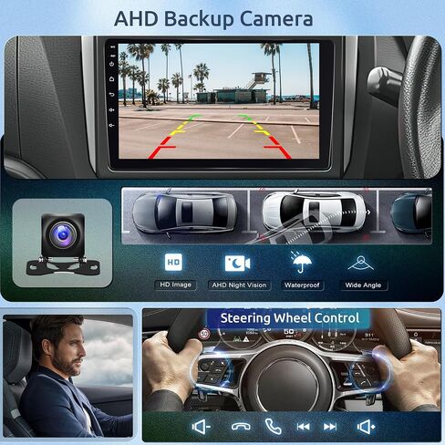 Apple Carplay Car Stereo for Toyota Corolla 2009 2010 2011 2012 2013 Android Radio 2G+64G, Rimoody 9’’ Touch Screen Android Auto Bluetooth GPS WiFi FM Mirror Link Backup Camera in Saudi Arabia