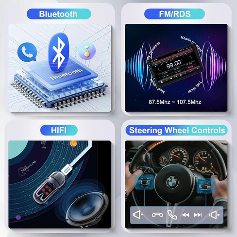 Apple Carplay Car Stereo for Toyota Corolla 2009 2010 2011 2012 2013 Android Radio 2G+64G, Rimoody 9’’ Touch Screen Android Auto Bluetooth GPS WiFi FM Mirror Link Backup Camera in Saudi Arabia