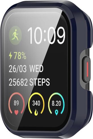 E ECSEM Case with Tempered Glass Screen Protector for SKG V7 & SKG V7 Pro, Slim Guard Bumper Full Coverage Hard PC Protective Cover HD Ultra-Thin Cover for SKG V7/V7 Pro Smartwatch in Saudi Arabia