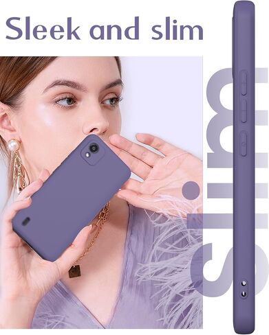 for Motorola Moto G Power 5G 2024 Case with 2X Screen Protector, Camera Protection, Soft Anti-Scratch Microfiber Lining, Ultra Slim Liquid Silicone Protective Phone Case (Red, CS) in Saudi Arabia