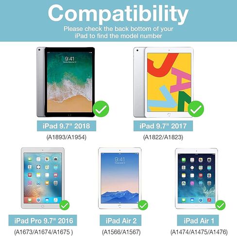 واقي شاشة لجهاز iPad Air 2 iPad Air 1 9.7 بوصة (خالي من الفقاعات) (مضاد للخدش) واقي شاشة من الزجاج المقسى سهل التركيب لجهاز iPad 9.7 in Saudi Arabia