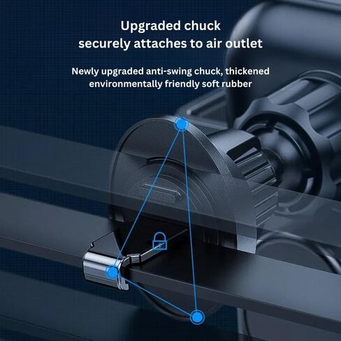 Car Phone Holder Wireless Charger - Fast Charging Cell Phone Car Mount - Wireless Car Charger Mount Compatible with iPhone 15 14 13 12 11 Pro Max, Samsung Galaxy in Saudi Arabia