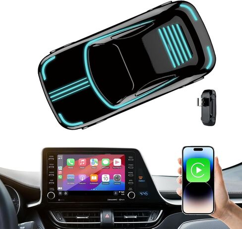محول CarPlay اللاسلكي لهاتف iPhone، محول Apple Car Play اللاسلكي 2024، تحويل سلكي إلى توصيل لاسلكي مباشر USB A، دونجل Magic Link CarPlay للسيارات المزودة بـ OEM سلكي CarPlay ولنظام التشغيل iOS 10 + in Saudi Arabia