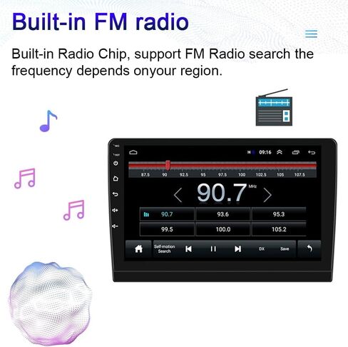 ستيريو سيارة 4+64G Android 13 لسيارة Subaru Outback Legacy 2015-2019 مع Android Auto، راديو سيارة بشاشة تعمل باللمس 9 بوصة مع وصلة مرآة بلوتوث FM/RDS راديو WiFi GPS SWC مزدوج USB+AHD كاميرا احتياطية in Kuwait