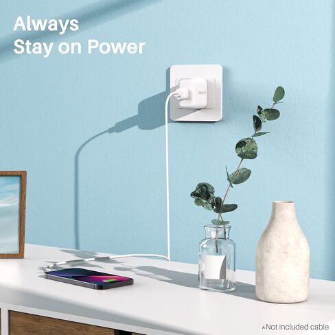 شاحن ORNARTO USB C، شاحن شحن سريع 20 وات، شاحن حائط PD كتلة محول الطاقة لهواتف iPhone 15/14/13/12/SE/11 Pro Max Plus Mini، لأجهزة AirPods، وiPad، وGalaxy، وPixel in Kuwait