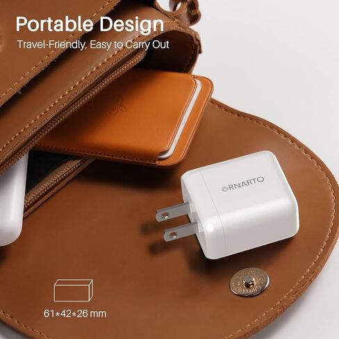 شاحن ORNARTO USB C، شاحن شحن سريع 20 وات، شاحن حائط PD كتلة محول الطاقة لهواتف iPhone 15/14/13/12/SE/11 Pro Max Plus Mini، لأجهزة AirPods، وiPad، وGalaxy، وPixel in Kuwait