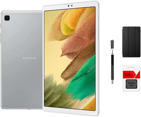 Samsung Galaxy Tab A7 Lite (32GB, 3GB RAM) 8.7" Wi-Fi Tablet, Octa-Core Mediatek MT8768T Processor, Android 11, Silver with Accessories in Saudi Arabia