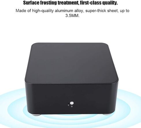 حقيبة ألعاب Mini-ITX PC - حقيبة كمبيوتر L80 Mini-ITX، حقيبة كمبيوتر Mini-ITX من الألومنيوم، حافظة كمبيوتر HTPC(170 × 170 مم ITX اللوحة الأم) (أسود-USB 2.0) in Saudi Arabia