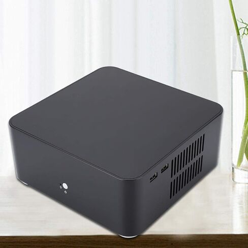 حقيبة ألعاب Mini-ITX PC - حقيبة كمبيوتر L80 Mini-ITX، حقيبة كمبيوتر Mini-ITX من الألومنيوم، حافظة كمبيوتر HTPC(170 × 170 مم ITX اللوحة الأم) (أسود-USB 2.0) in Saudi Arabia
