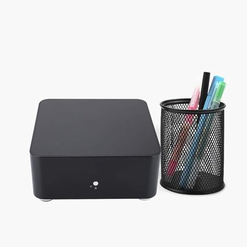 حقيبة ألعاب Mini-ITX PC - حقيبة كمبيوتر L80 Mini-ITX، حقيبة كمبيوتر Mini-ITX من الألومنيوم، حافظة كمبيوتر HTPC(170 × 170 مم ITX اللوحة الأم) (أسود-USB 2.0) in Saudi Arabia