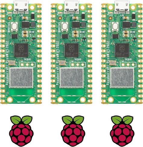 Vis Viva Raspberry Pi Pico H (pre soldered headers) + Raspberry Pi Logo Sticker (1Pack, Pre-soldered Headers) in Saudi Arabia