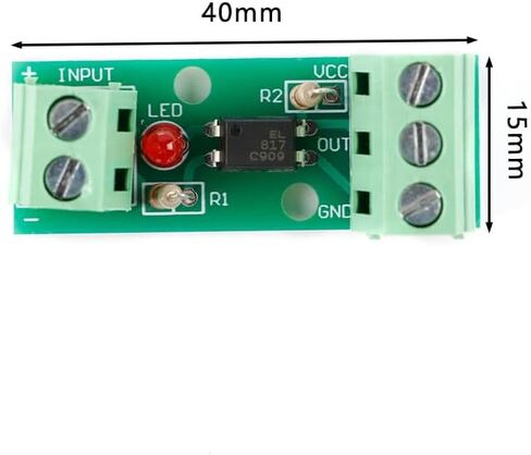 5 قطعة 3-5 فولت Optocoupler عزل مجلس البصرية المعزل EL817 PC817 بطاقة السكك الحديدية قوس المدخلات 3-5 فولت Optocoupler عزل وحدة 1 قناة Opto PNP NPN محول إشارات in Saudi Arabia