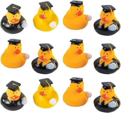 12 Graduation Rubber Ducks with Grad Cap and Diploma| Party Favors | 2 inch in Saudi Arabia
