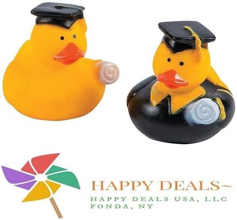 12 Graduation Rubber Ducks with Grad Cap and Diploma| Party Favors | 2 inch in Saudi Arabia
