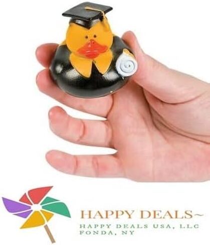 12 Graduation Rubber Ducks with Grad Cap and Diploma| Party Favors | 2 inch in Saudi Arabia