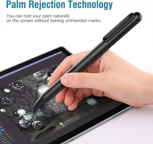 MoKo Stylus Pen for Microsoft Surface, Upgraded 4096 Pressure Sensitivity Stylus, Compatible with Surface Pro 9/8/7+/7/6/5/4/3/X, Surface Go 3/2/1, Surface Book 3/2/1, Laptop 1-5,Surface Studio 2+/2/1 in Saudi Arabia