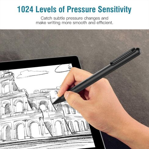 MoKo Stylus Pen for Microsoft Surface, Upgraded 4096 Pressure Sensitivity Stylus, Compatible with Surface Pro 9/8/7+/7/6/5/4/3/X, Surface Go 3/2/1, Surface Book 3/2/1, Laptop 1-5,Surface Studio 2+/2/1 in Saudi Arabia