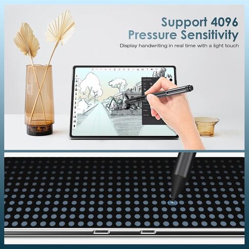 MoKo Stylus Pen for Microsoft Surface, Upgraded 4096 Pressure Sensitivity Stylus, Compatible with Surface Pro 9/8/7+/7/6/5/4/3/X, Surface Go 3/2/1, Surface Book 3/2/1, Laptop 1-5,Surface Studio 2+/2/1 in Saudi Arabia