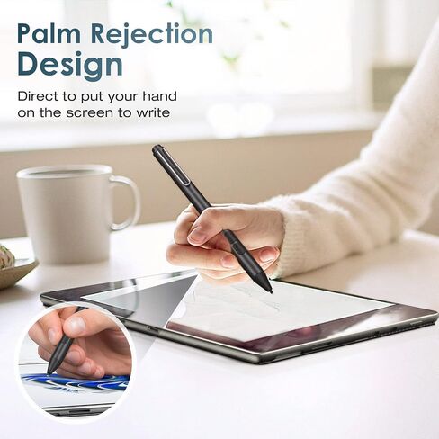 MoKo Stylus Pen for Microsoft Surface, Upgraded 4096 Pressure Sensitivity Stylus, Compatible with Surface Pro 9/8/7+/7/6/5/4/3/X, Surface Go 3/2/1, Surface Book 3/2/1, Laptop 1-5,Surface Studio 2+/2/1 in Saudi Arabia