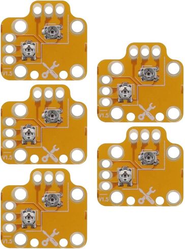 LT Easiyl 5pcs Controller Analog Stick Drift Fix Mod Joystick Module 3D Analog Joystick Drift Repair Board Compatible with PS4 Compatible with PS5 Compatible with Xbox ONE Yellow in Saudi Arabia