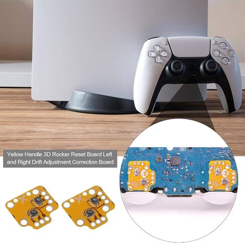 LT Easiyl 5pcs Controller Analog Stick Drift Fix Mod Joystick Module 3D Analog Joystick Drift Repair Board Compatible with PS4 Compatible with PS5 Compatible with Xbox ONE Yellow in Saudi Arabia