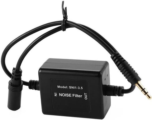 Vanki 1 قطعة 3.5 مللي متر Aux الصوت مرشح الضوضاء حلقة الأرض المعزل القضاء على الضوضاء الكهربائية لصوت السيارة in Kuwait