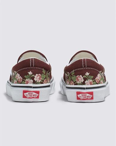 Vans - حذاء كلاسيكي سهل الارتداء للجنسين، لون الشوكولاتة المر وزهور الحائط، المقاس: 7 M US للرجال / 8.5 M US للنساء in Saudi Arabia