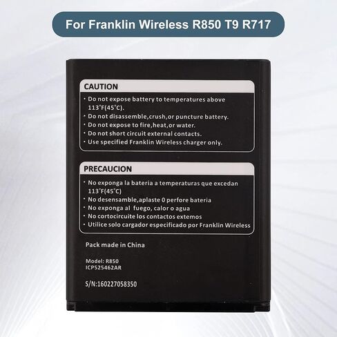 بطارية بديلة R850 متوافقة مع نقطة اتصال الهاتف المحمول Franklin Wireless R850 T9 R717 R871 مع الأدوات in Saudi Arabia
