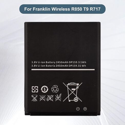 بطارية بديلة R850 متوافقة مع نقطة اتصال الهاتف المحمول Franklin Wireless R850 T9 R717 R871 مع الأدوات in Saudi Arabia
