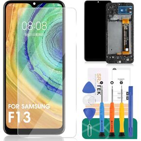 for Samsung F13 Screen Replacement for Samsung SM-E135F SM-E135F/DS LCD Repair for Samsung Galaxy F13 Screen Display Replacement Touch Digitizer Assembly Kits with Frame